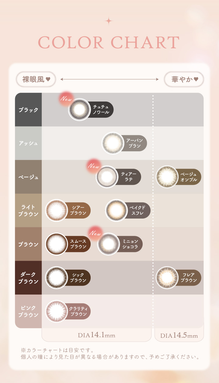 COLOR CHART\