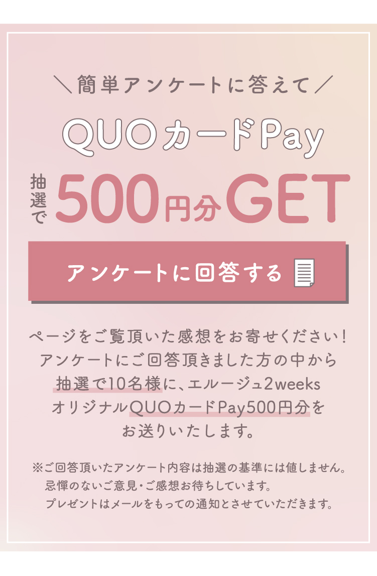 簡単アンケートに答えて QUOカードPay 抽選で500円分GET